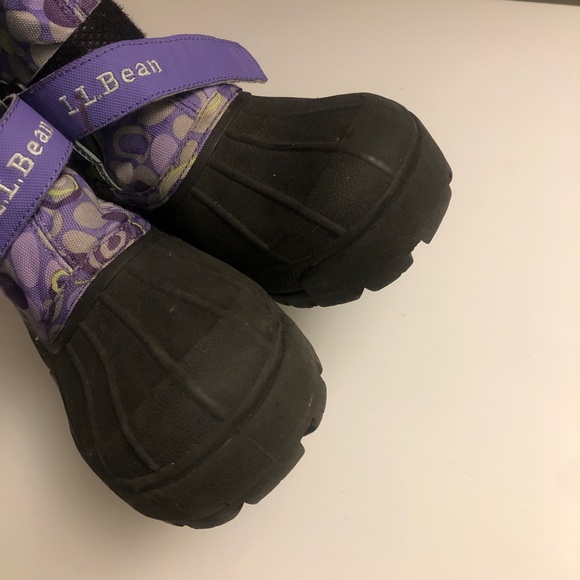 L.L. Bean Kids Purple and Black Rain & Snow Boots - Picture 5 of 7